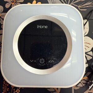 iHome White Bluetooth Alarm Clock